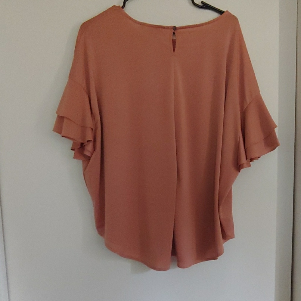 Beige Ruffle Top - Picture 3 of 3